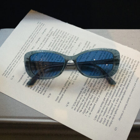 90's SWAROVSKI / COURTNEY / Silver Blue / VINTAGE